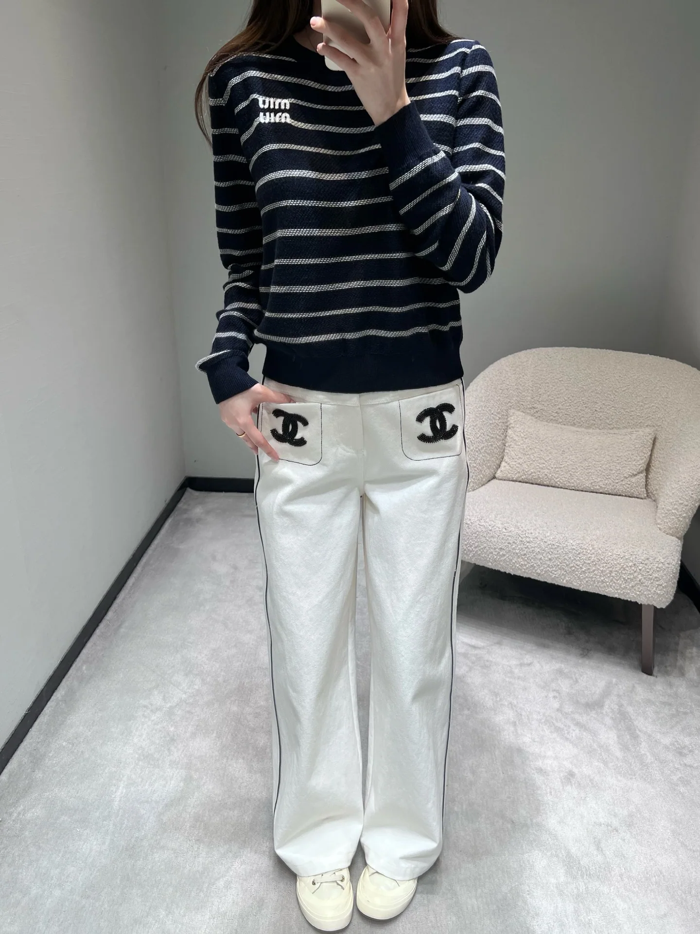 미우미우 26 SS 여성 니트 97285 Miu Miu Knit 상세 이미지 2