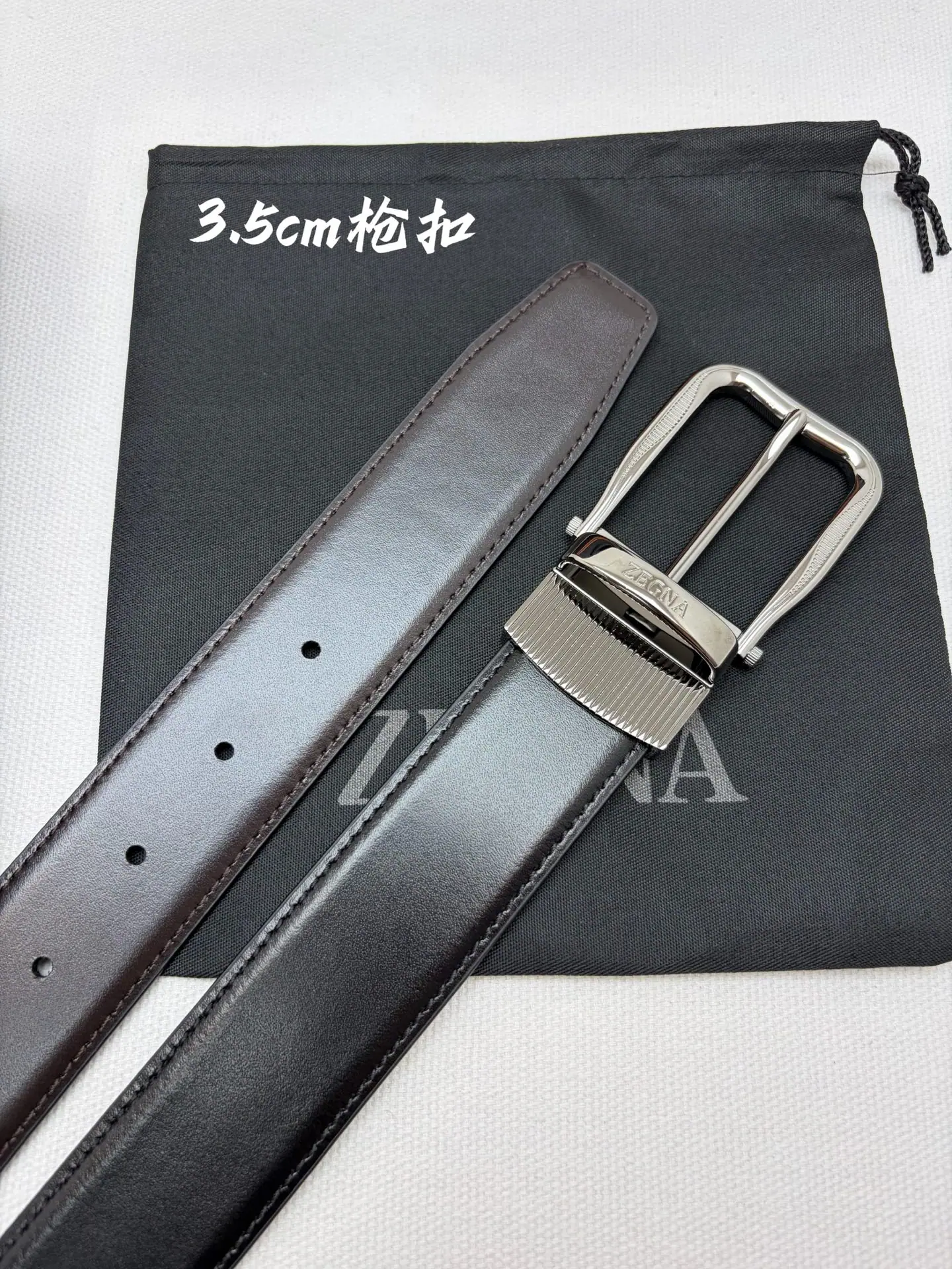 제냐 카프스킨 가죽 남성용 벨트 상세 이미지 3