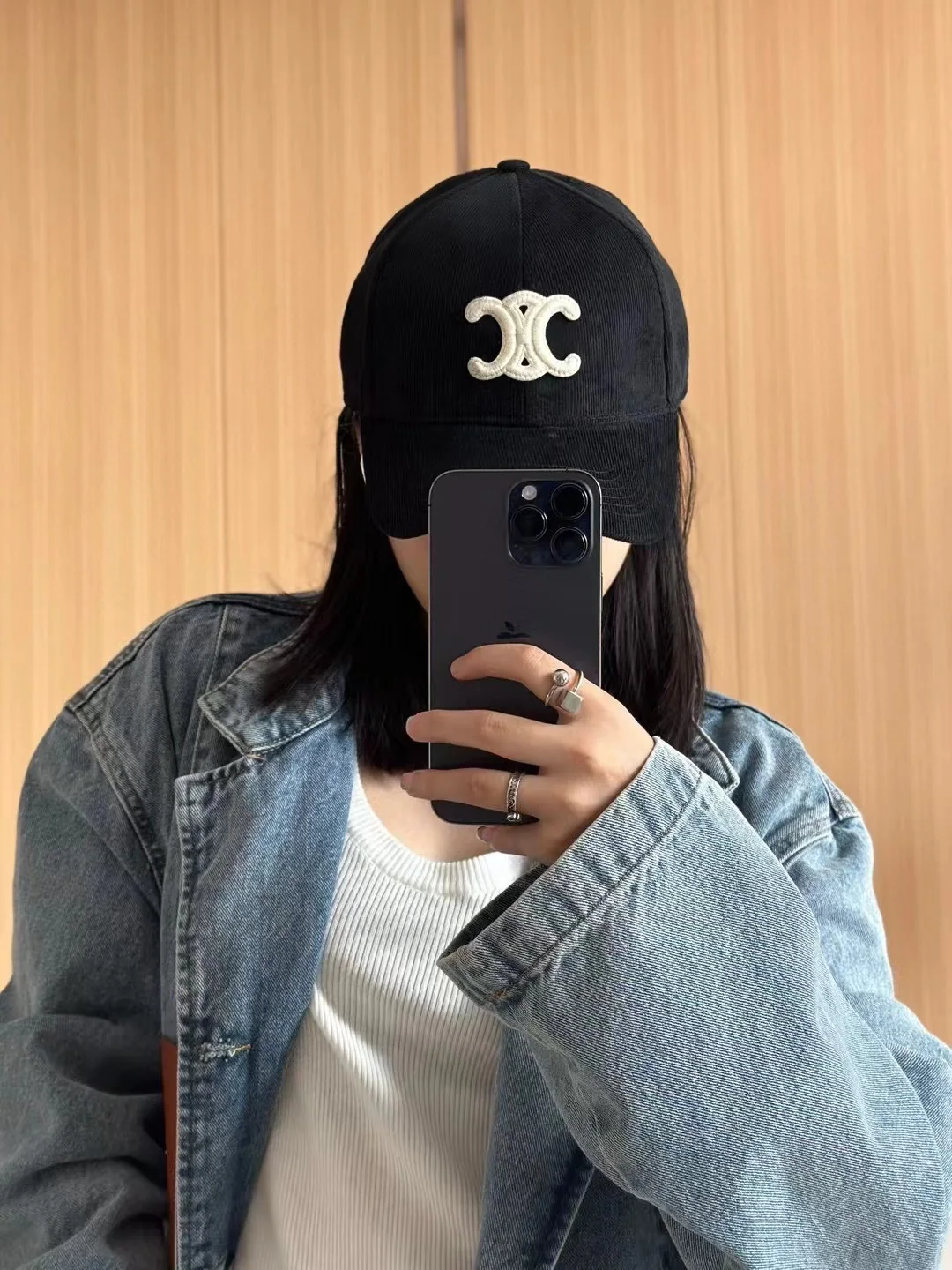 셀린느 벨벳 코듀로이 야구모자 상세 이미지 1