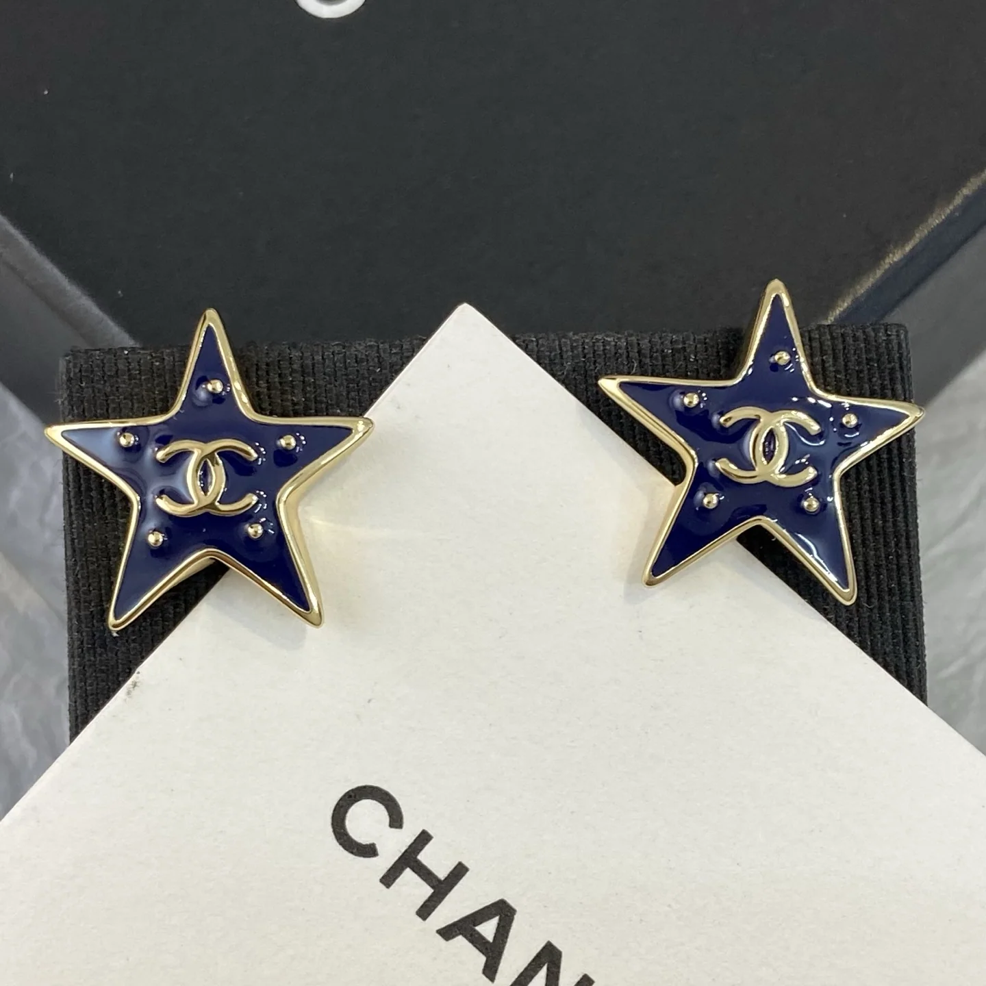 샤넬 S 블루 오각성 귀걸이 158745