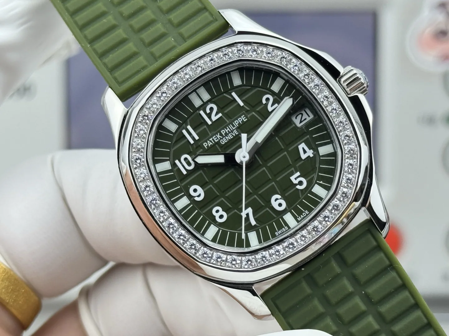 파텍필립 아쿠아넛 자동 여성용 GR 공장 레플리카 44065 Patek Philippe 상세 이미지 4