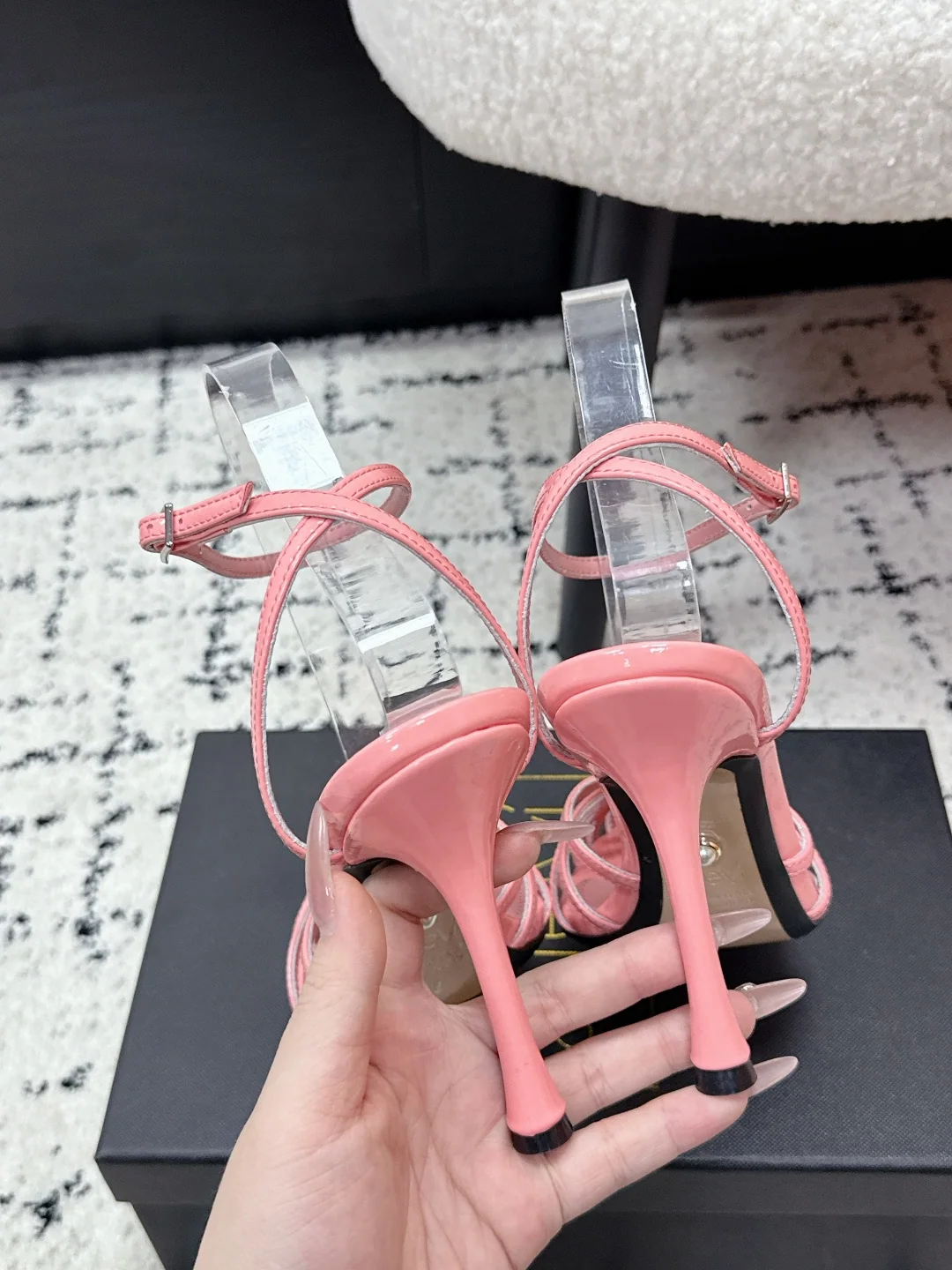 알레비 스트랩 하이힐 뮬 상세 이미지 9