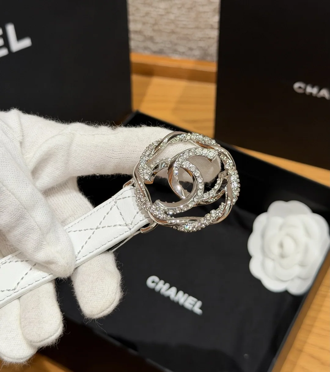 샤넬 퀼팅 램스킨 20mm 벨트 상세 이미지 3