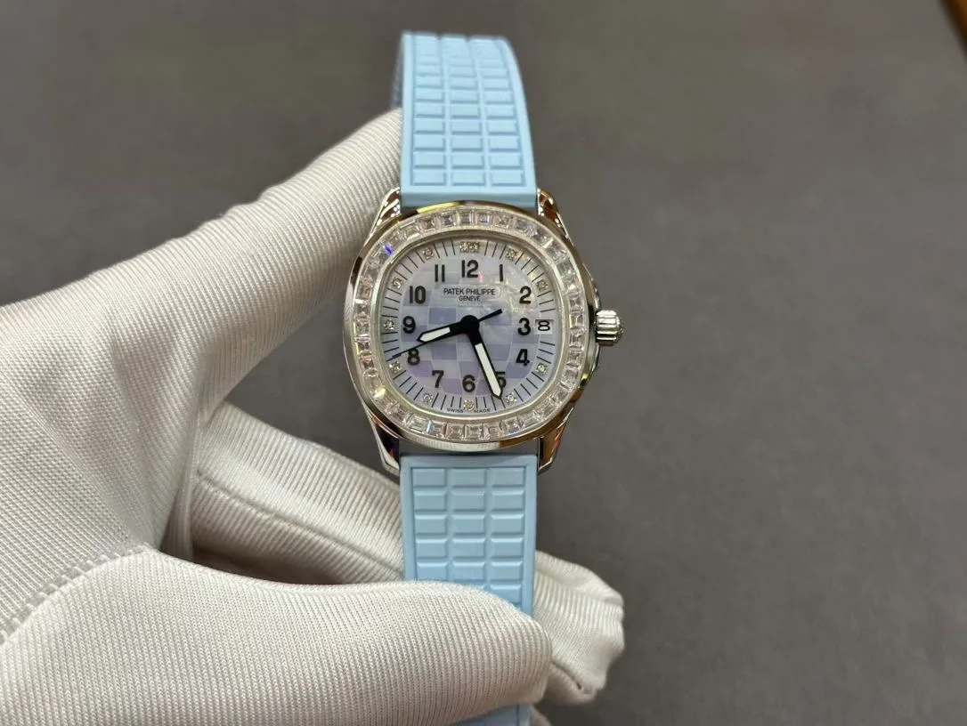 파텍필립 아쿠아넛 다이아 자동 스틸 여성용 JBL 공장 레플리카 44168 Patek Philippe 상세 이미지 1