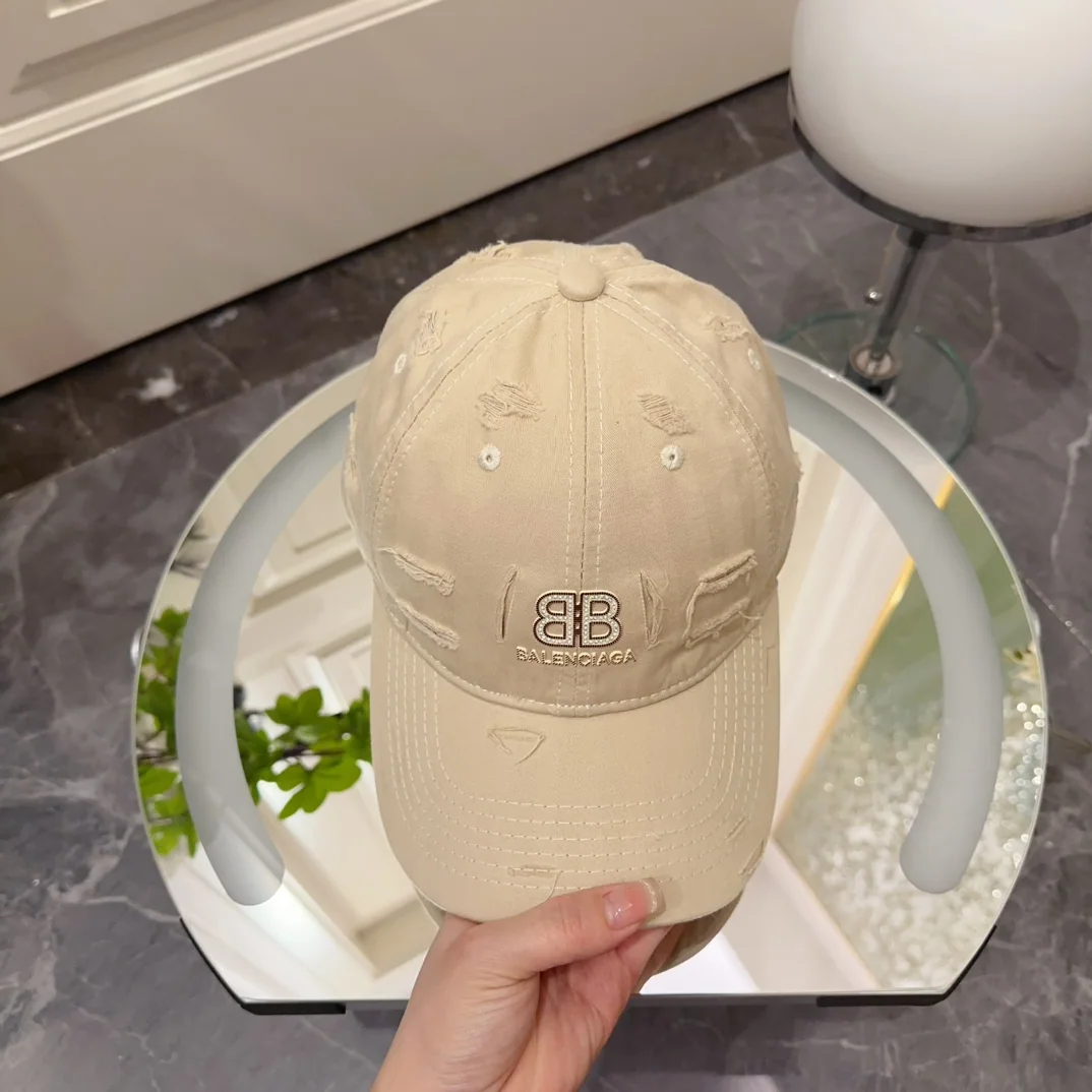 발렌시아가 데미지 워싱 면 소재 야구모자 상세 이미지 6