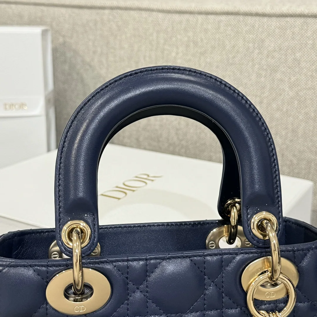 디올 레이디백 까나쥬 블루 체인 숄더백 상세 이미지 7