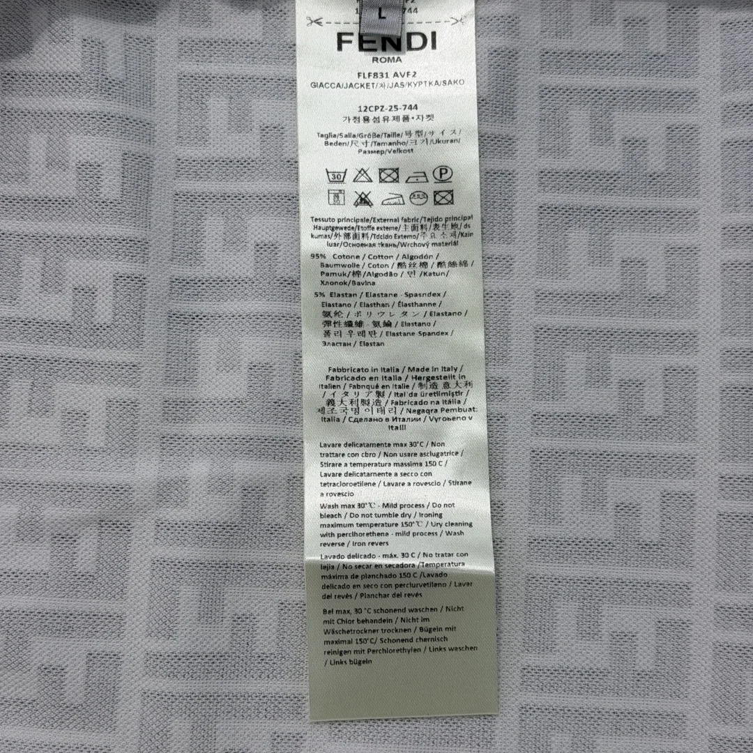 펜디 로고 프린트 반팔 폴로셔츠 남성용 상세 이미지 9