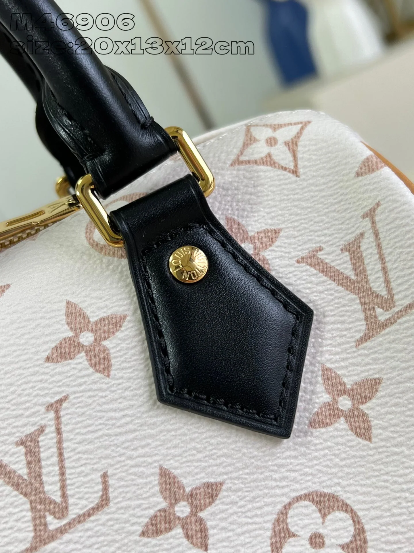 루이비통 M46906 화이트 스피디 핸드백 상세 이미지 2