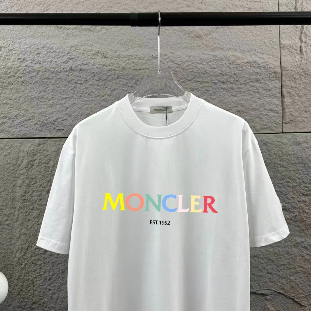 몽클레어 남여공용 더블 얀 코튼 반팔 티셔츠 상세 이미지 3