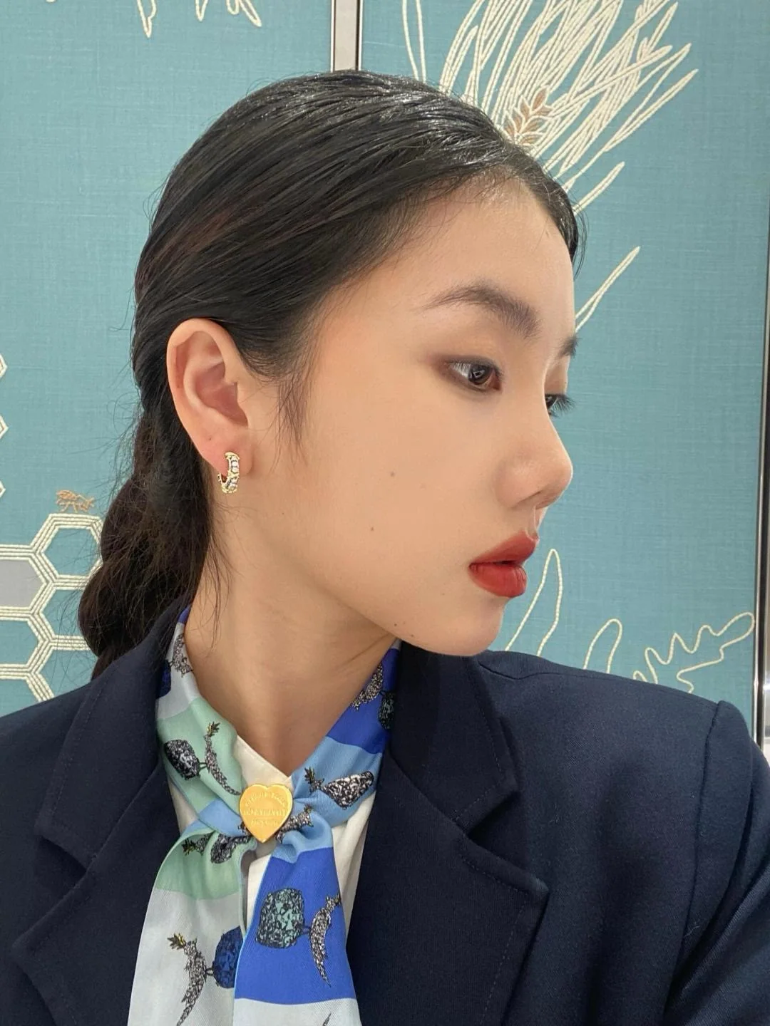 티파니 크로스 X 마크 스털링실버 귀걸이 상세 이미지 2