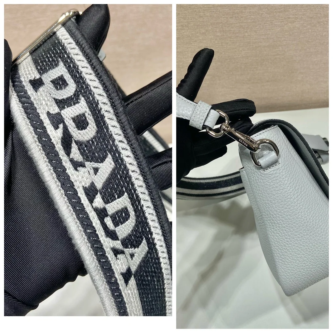 프라다 스웨이드 스트랩 백 1BD314 상세 이미지 7
