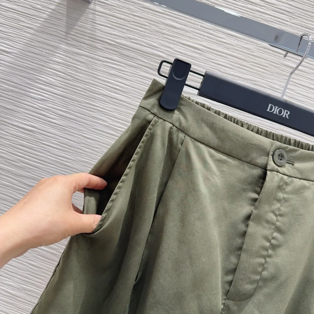 디올 여성 린넨 반바지 세트 상세 이미지 6