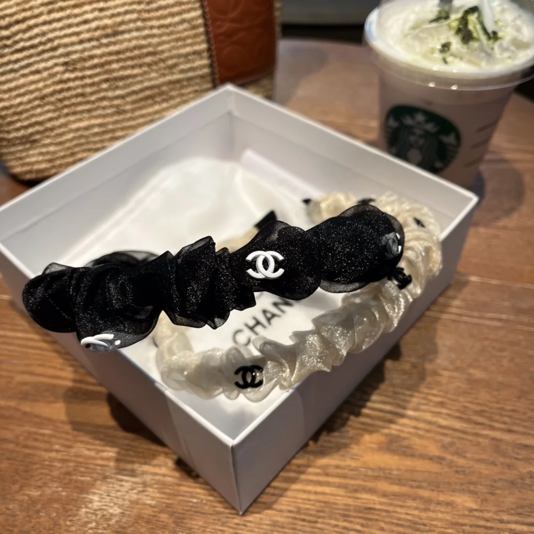 샤넬 더블 C 로고 메시 헤드밴드 악세사리 상세 이미지 2