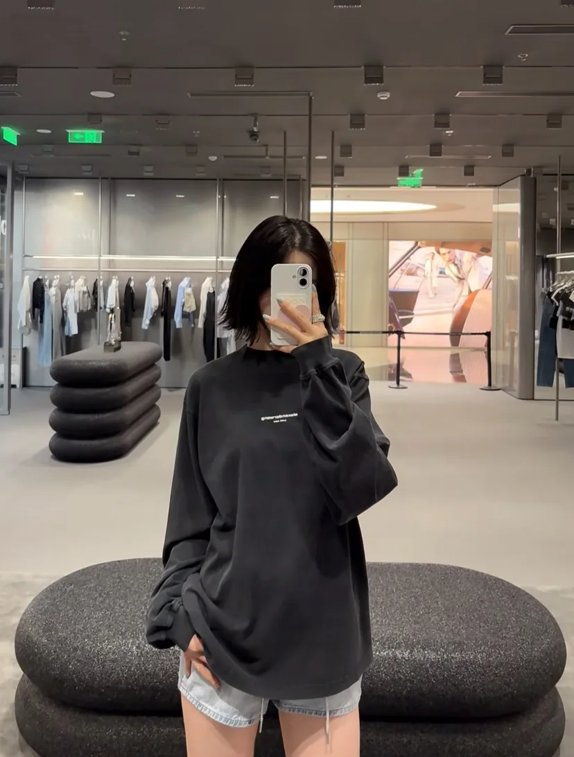 알렉산더왕 스몰로고 3D 프린트 남성 긴팔 티셔츠 상세 이미지 20