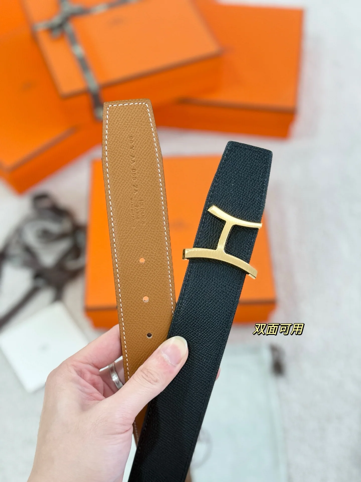 에르메스 에프슨 가죽 남성 벨트 상세 이미지 6