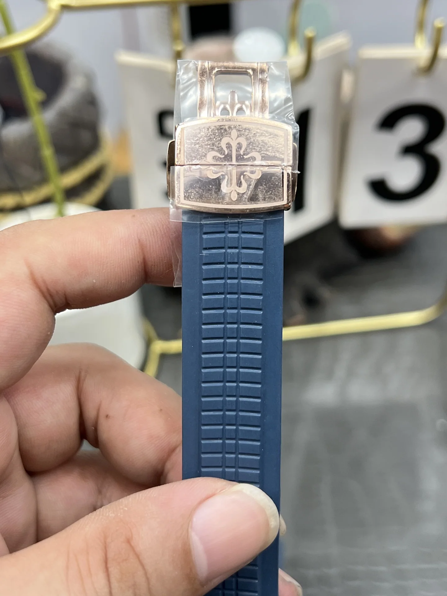 파텍필립 아쿠아넛 5261 R 다이아 자동 블루 다이얼 로즈골드 3 K 공장 레플리카 43970 Patek Philippe 상세 이미지 8