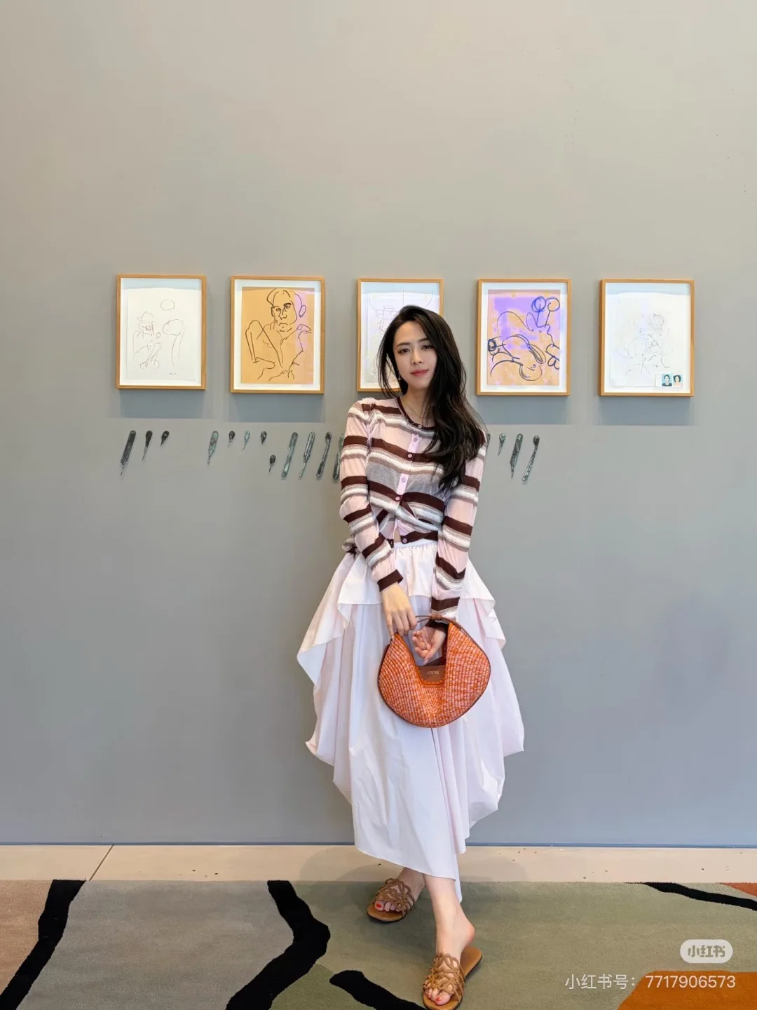 로에베 데미지 스트라이프 니트 가디건 상세 이미지 2