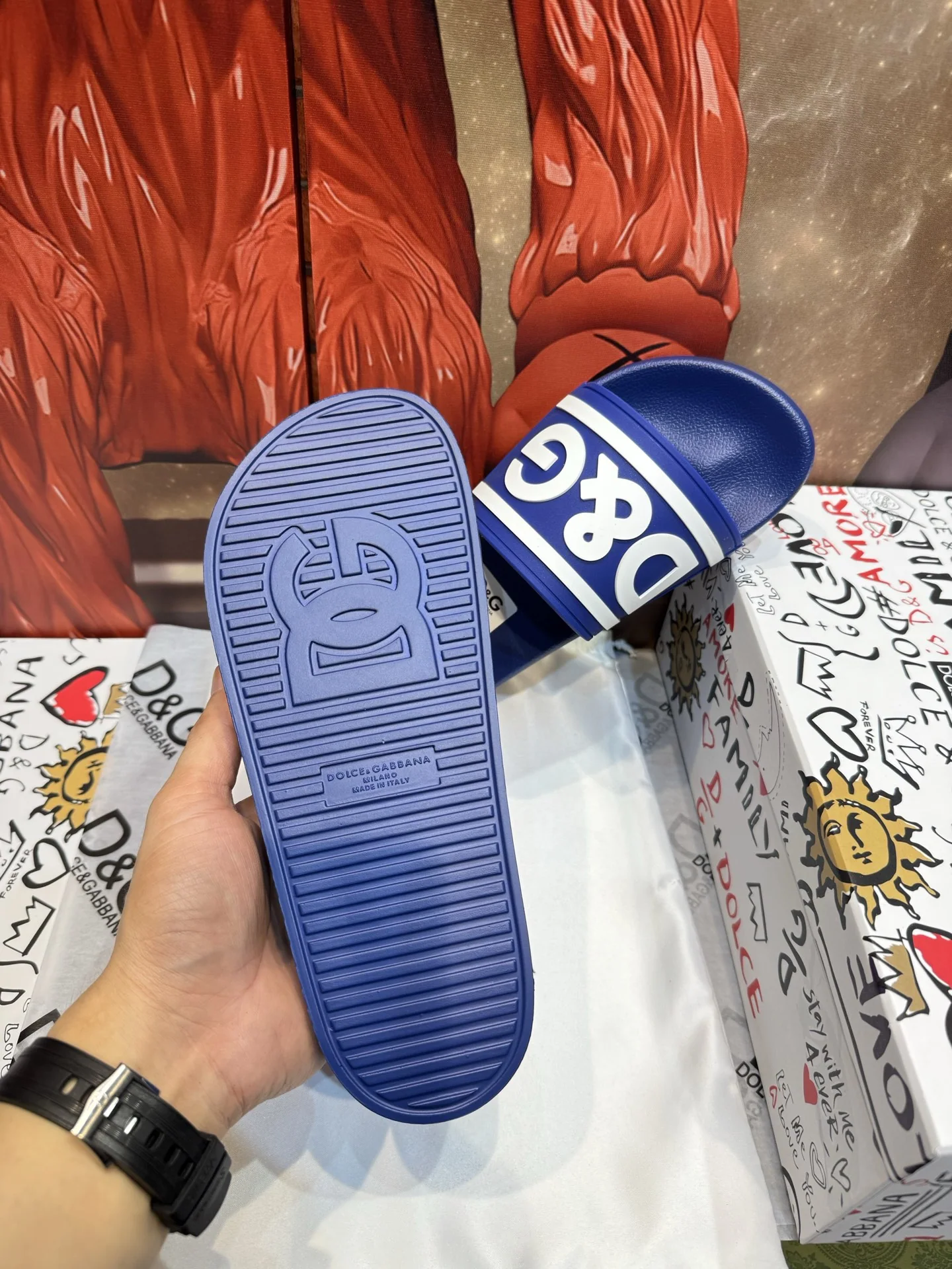 루이비통 PVC 어퍼 남성 샌들 상세 이미지 3