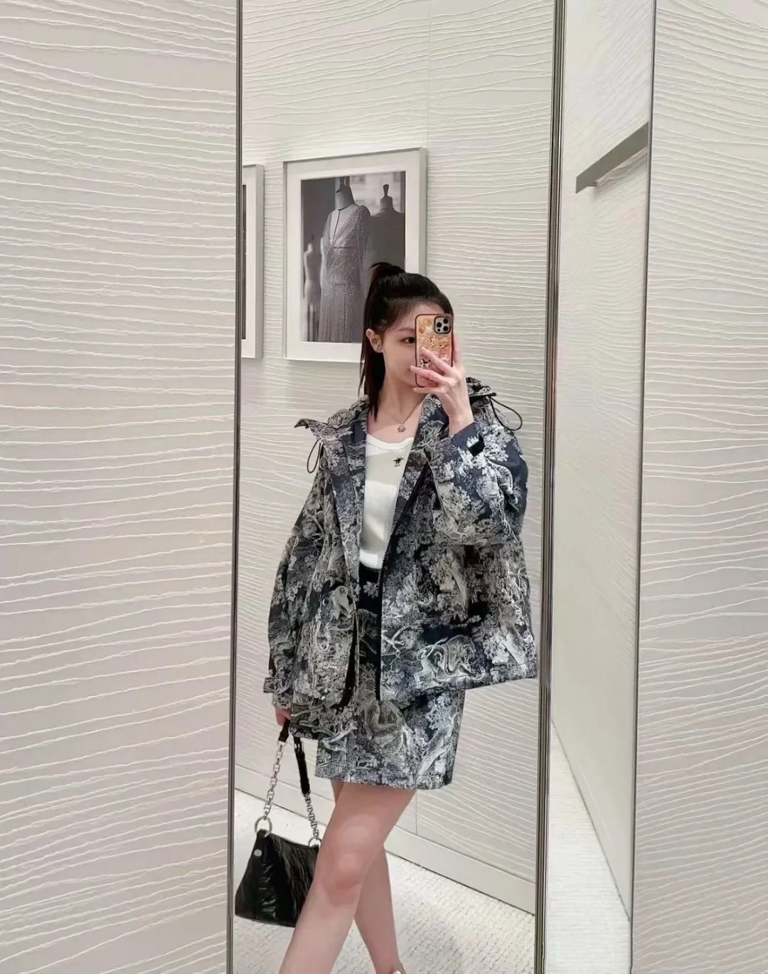 디올 후드 루즈핏 윈드브레이커 자켓 상세 이미지 5