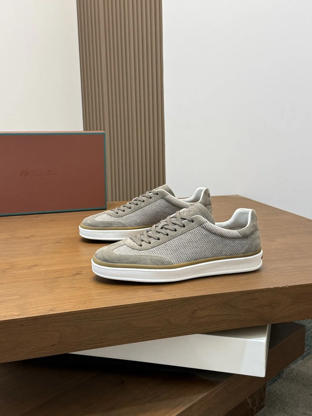 로로피아나 다크 메리노 울 스니커즈 상세 이미지 3