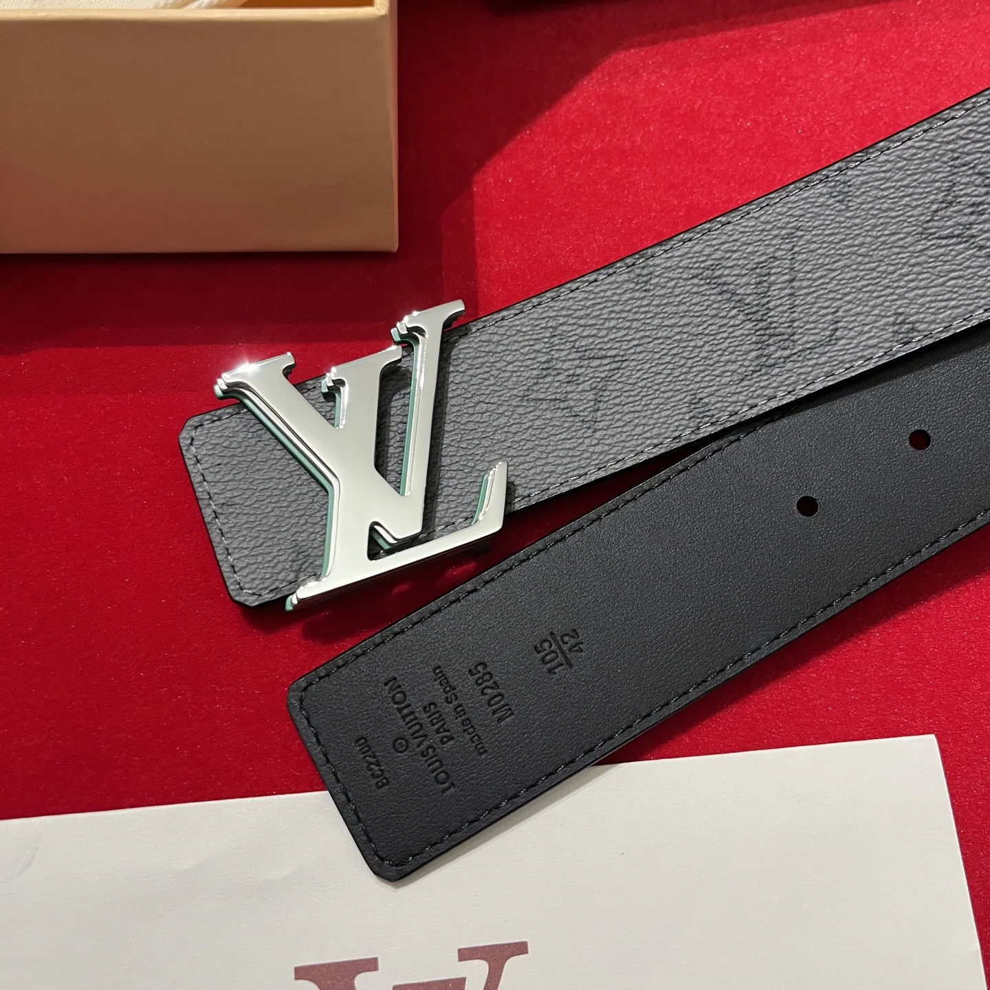 루이비통 LV 옵티컬 버클 캔버스 벨트 상세 이미지 3