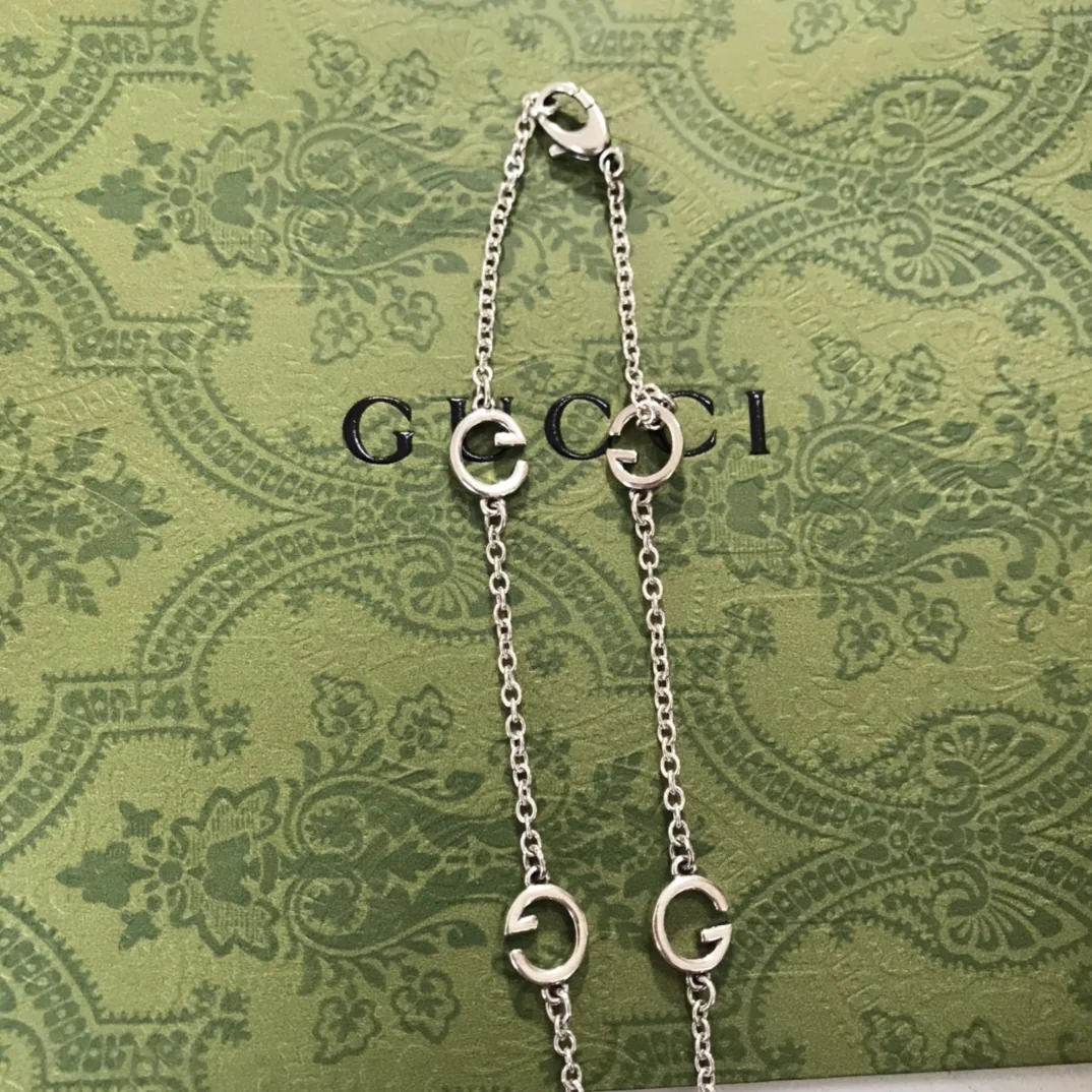 구찌 더블 G 로고 925 스털링 실버 목걸이 상세 이미지 6