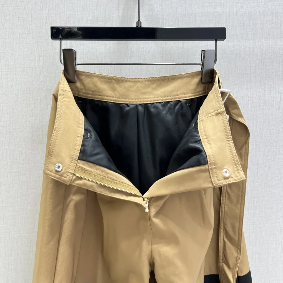 루이비통 컬러 블록 더블 포켓 스트레이트 레그 여성 바지 상세 이미지 5