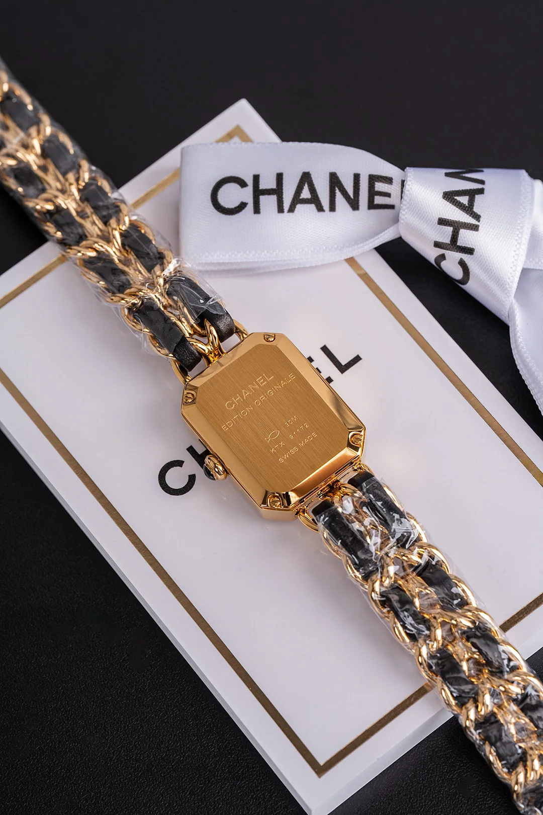 샤넬 프리미에르 락 블랙 골드 체인 BV 공장 여성 시계 레플리카 44745 Chanel 상세 이미지 9