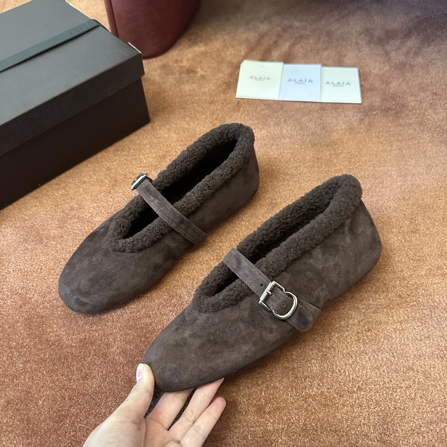 알라이아 짜임 발레 슈즈 상세 이미지 2