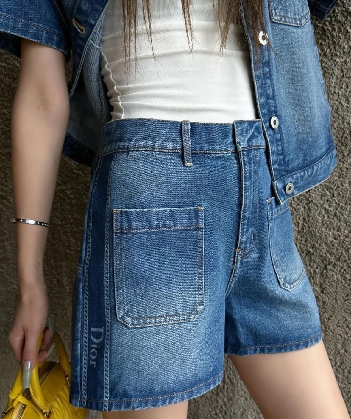 디올 워시 가공 반바지 여성용 상세 이미지 8