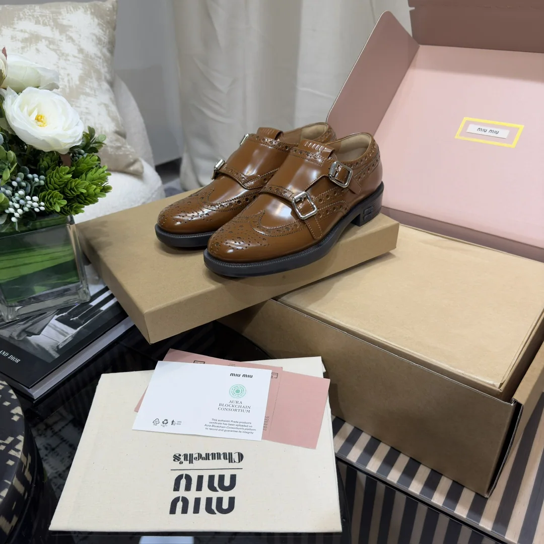 미우미우 브리티시 레트로 브로그 슈즈 신발 상세 이미지 9