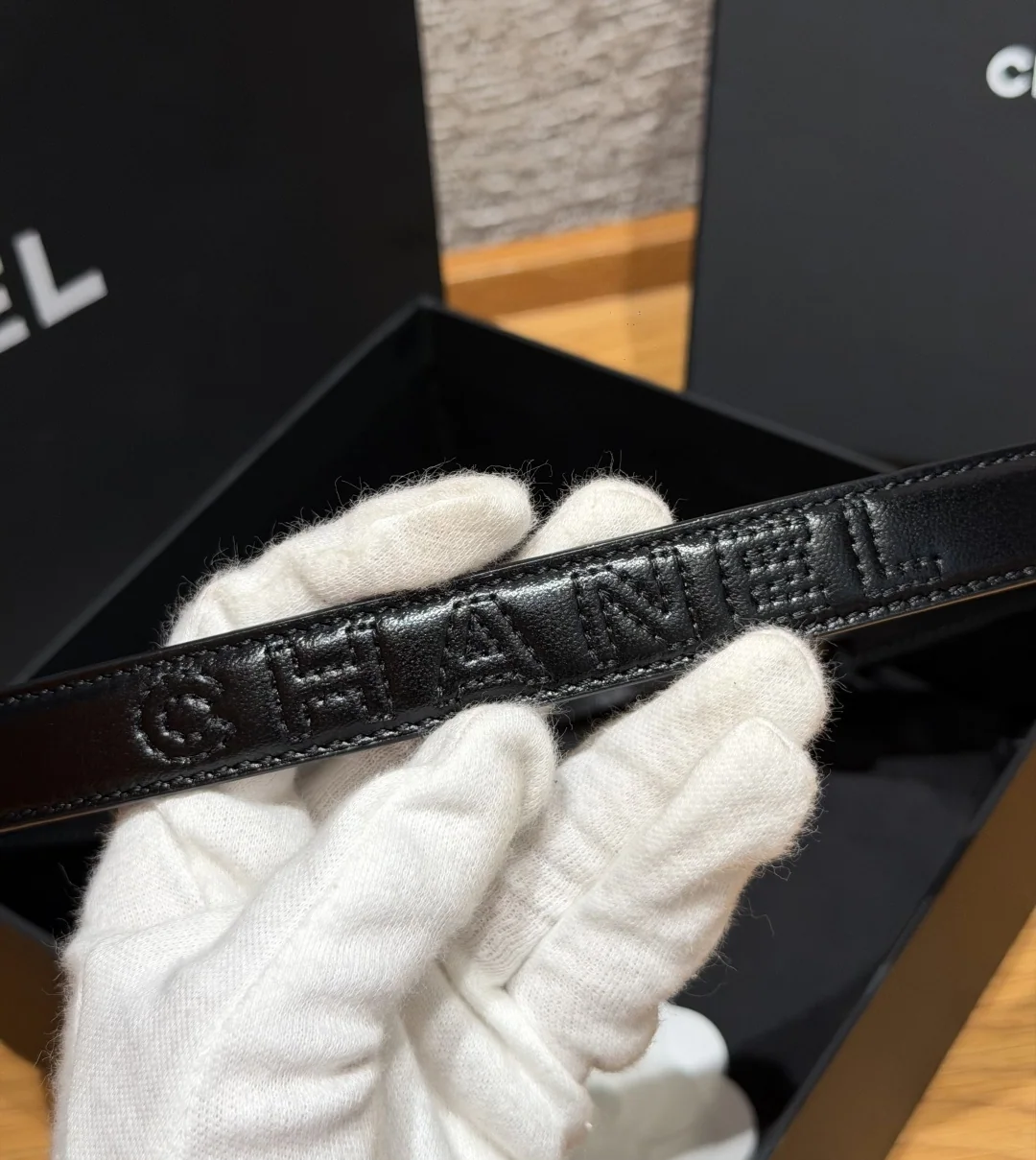 샤넬 퀼팅 램스킨 20mm 벨트 상세 이미지 9
