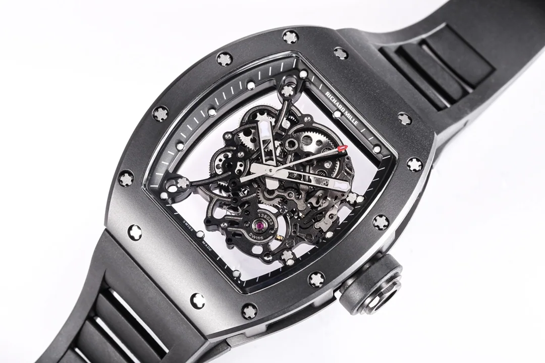 리차드밀 RM055 BBR 공장 화이트 RMUL 2 무브먼트 세라믹 사파이어 남성 시계 레플리카 44815 Richard Mille 상세 이미지 6