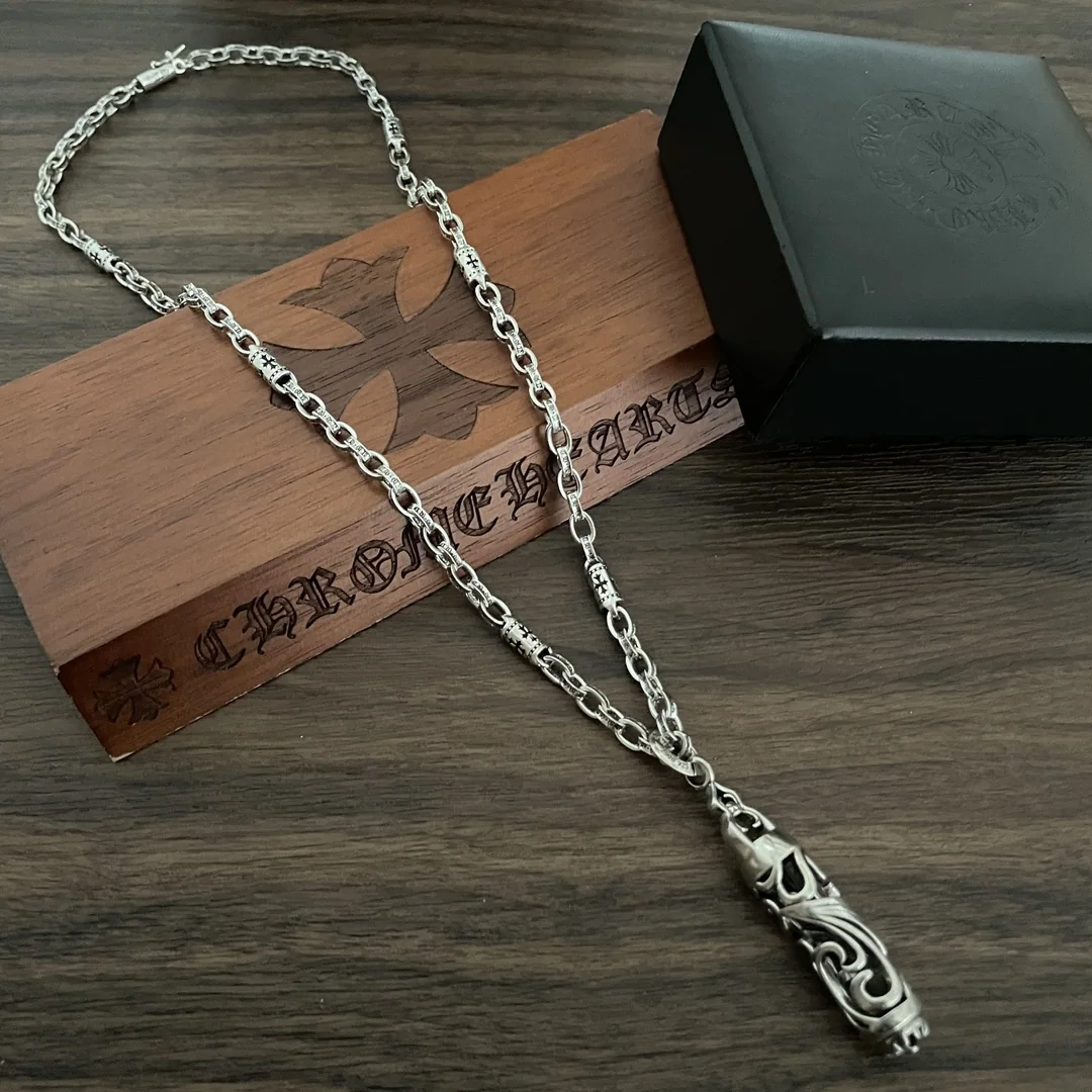 크롬하츠 레트로 등나무 꽃 펜던트 목걸이 상세 이미지 2