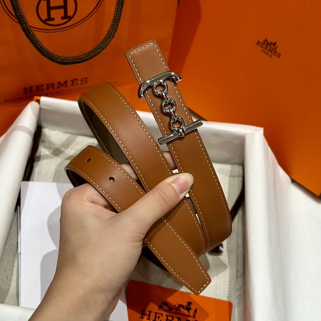 에르메스 H자형 버클 스위프트 앱송 양면 가죽 벨트 상세 이미지 9