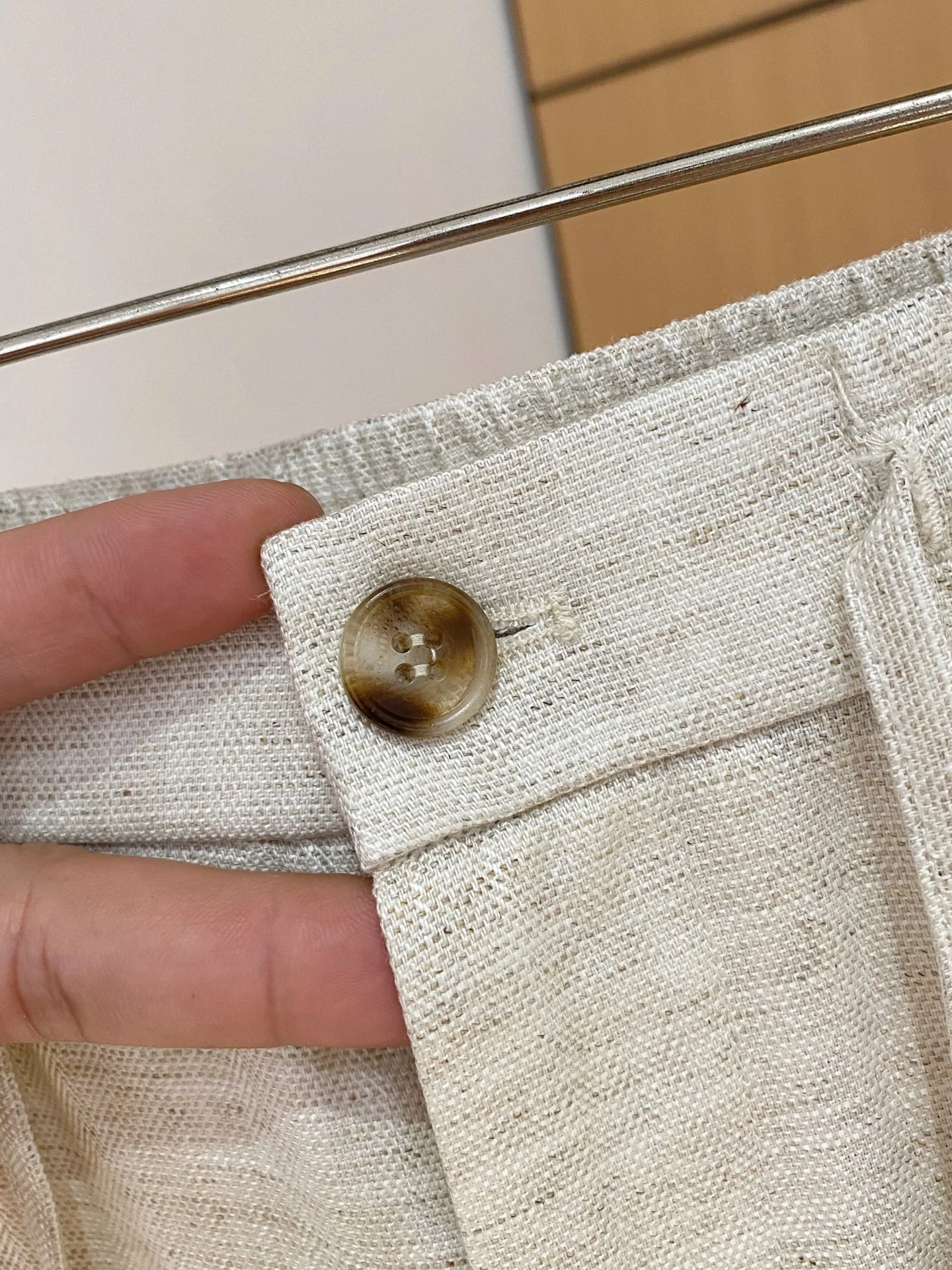 제냐 린넨 블렌드 남성 바지 상세 이미지 5