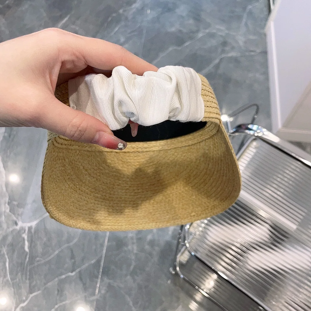 셀린느 자수 엠블럼 라피아 바이저 모자 상세 이미지 7