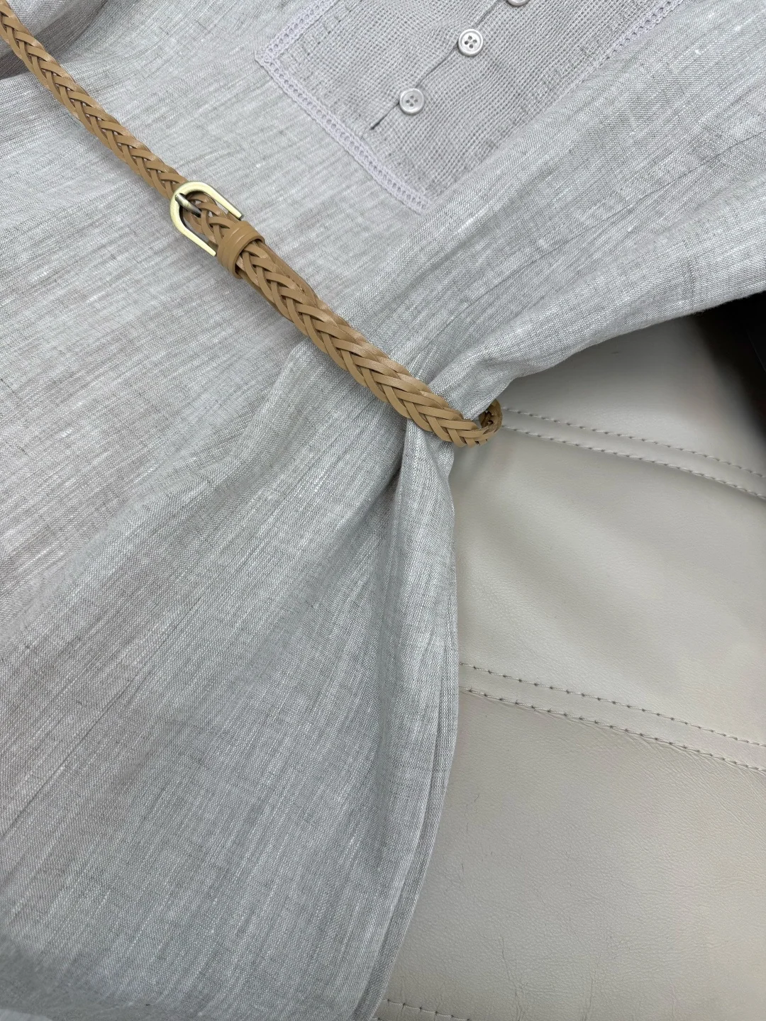 브루넬로쿠치넬리 린넨 노슬리브 벨트 원피스 상세 이미지 6