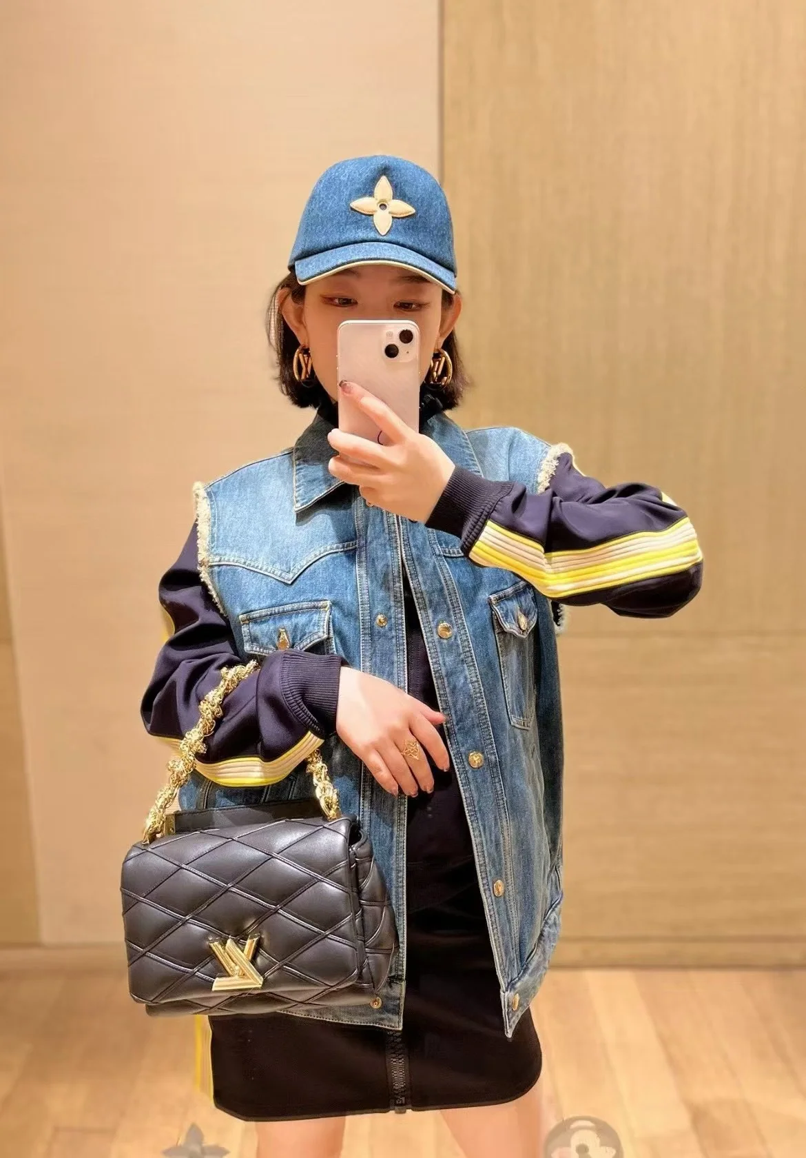 루이비통 모노그램 데님 블루 캡 상세 이미지 1