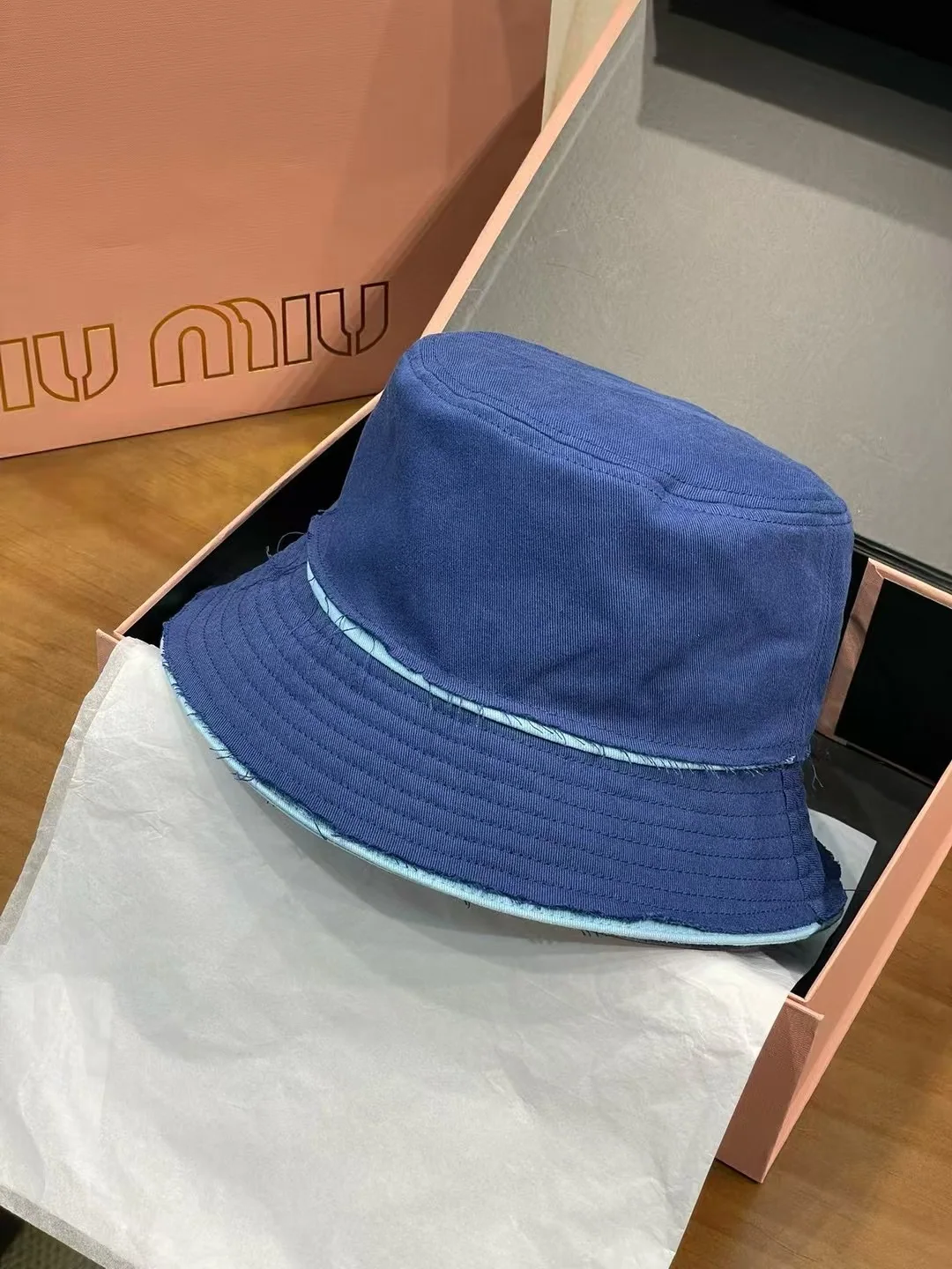미우미우 패치워크 피셔맨 햇 모자 상세 이미지 6