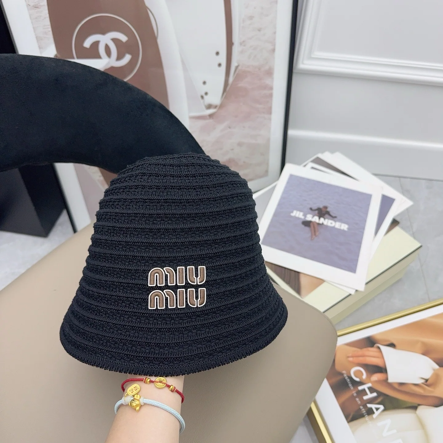 미우미우 모자 80787 Miu Miu Cap 상세 이미지 4