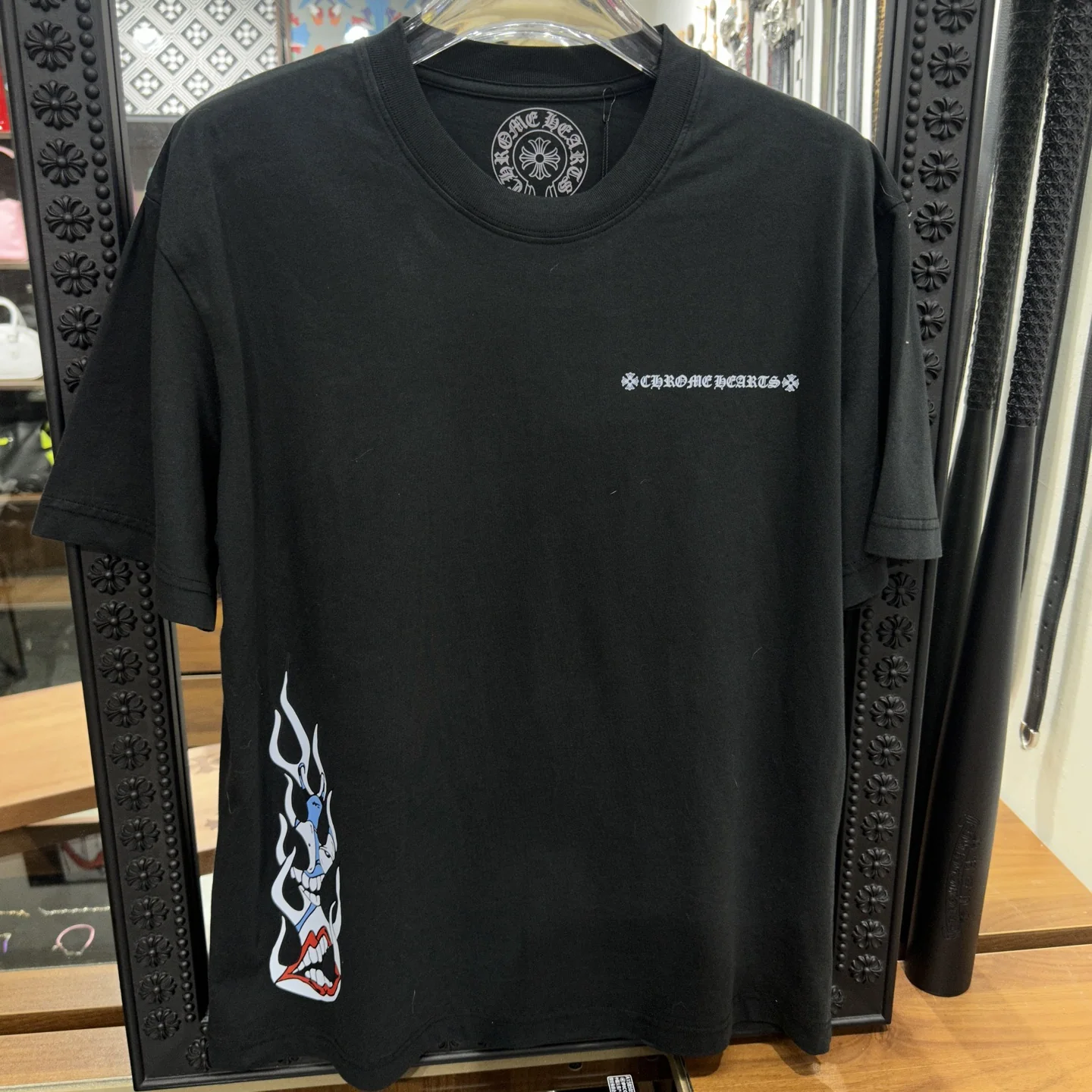 크롬하츠 220 g 플리스 소재 남성 반팔 티셔츠 220 G 상세 이미지 1