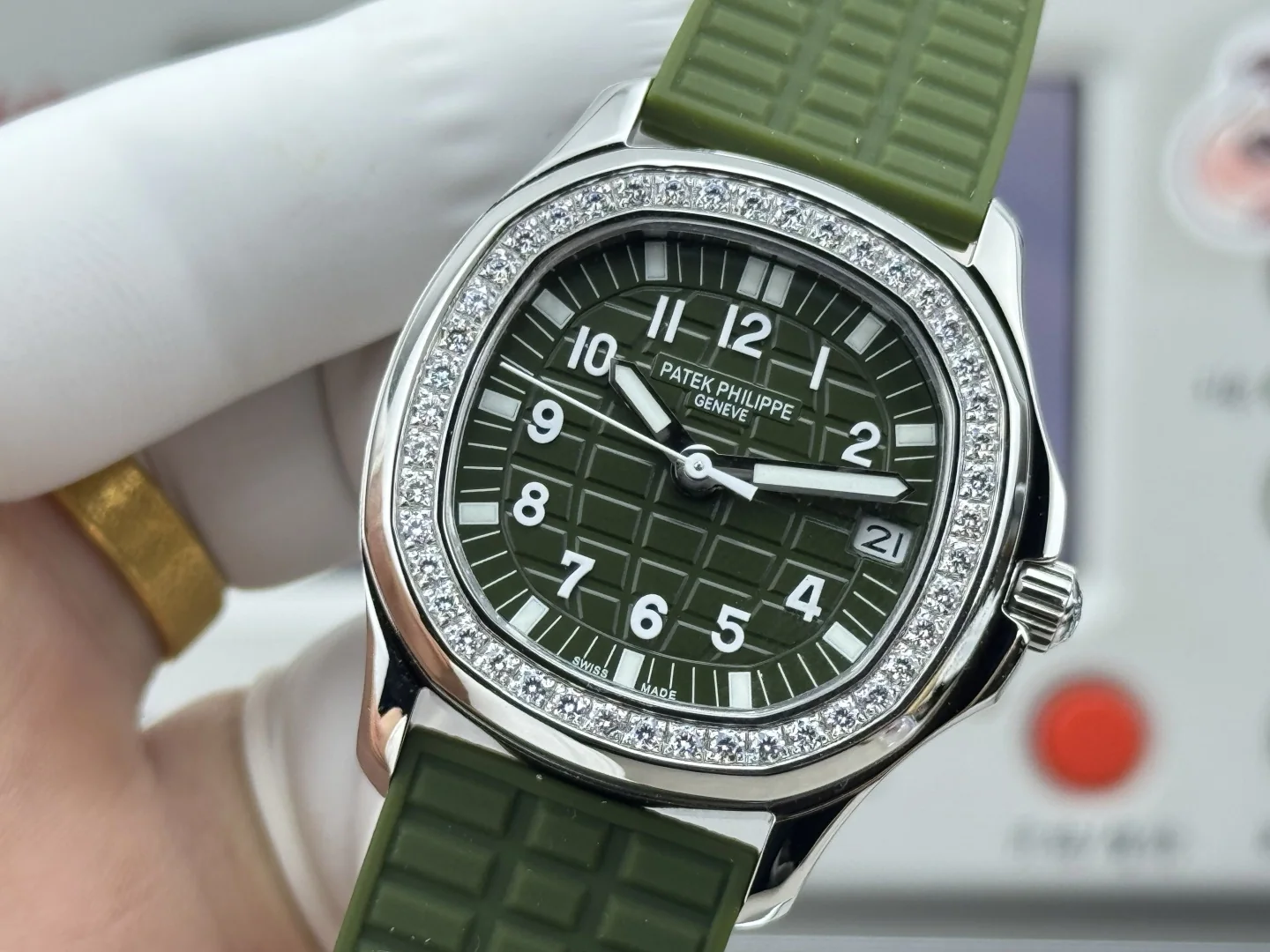 파텍필립 아쿠아넛 자동 여성용 GR 공장 레플리카 44065 Patek Philippe 상세 이미지 5