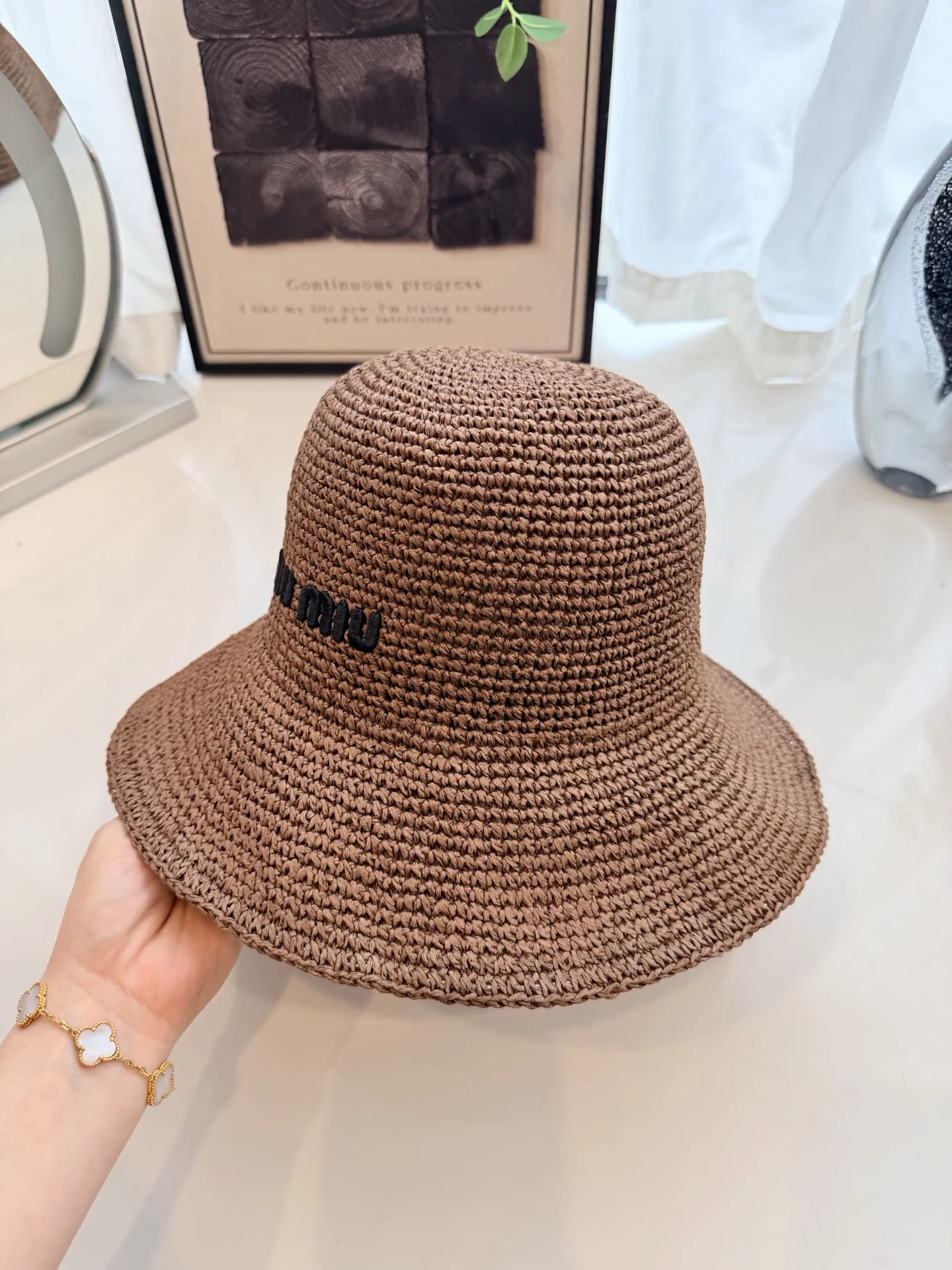 미우미우 모자 80777 Miu Miu Cap 상세 이미지 4