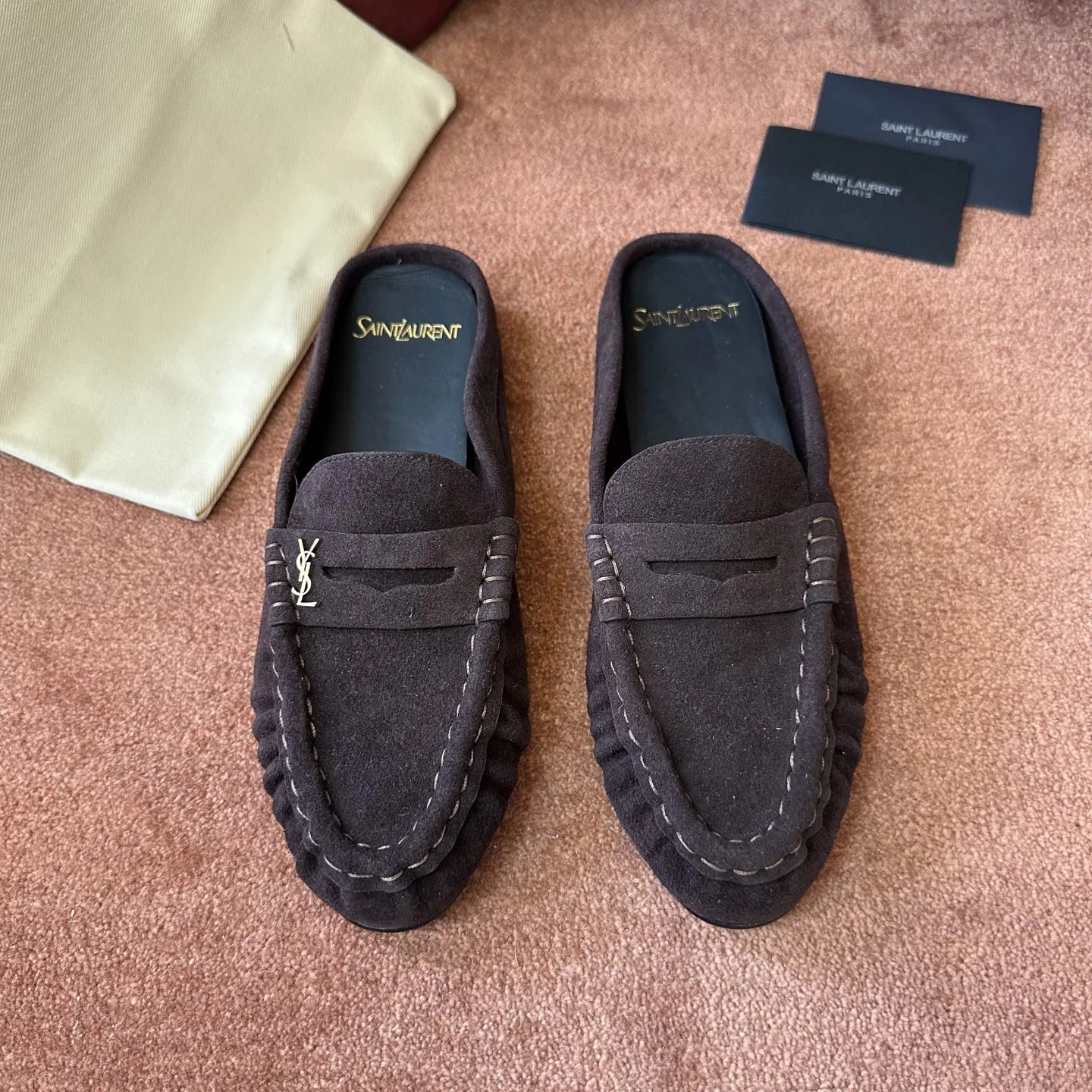 생로랑 YSL 앞코 덮인 뮬 상세 이미지 1