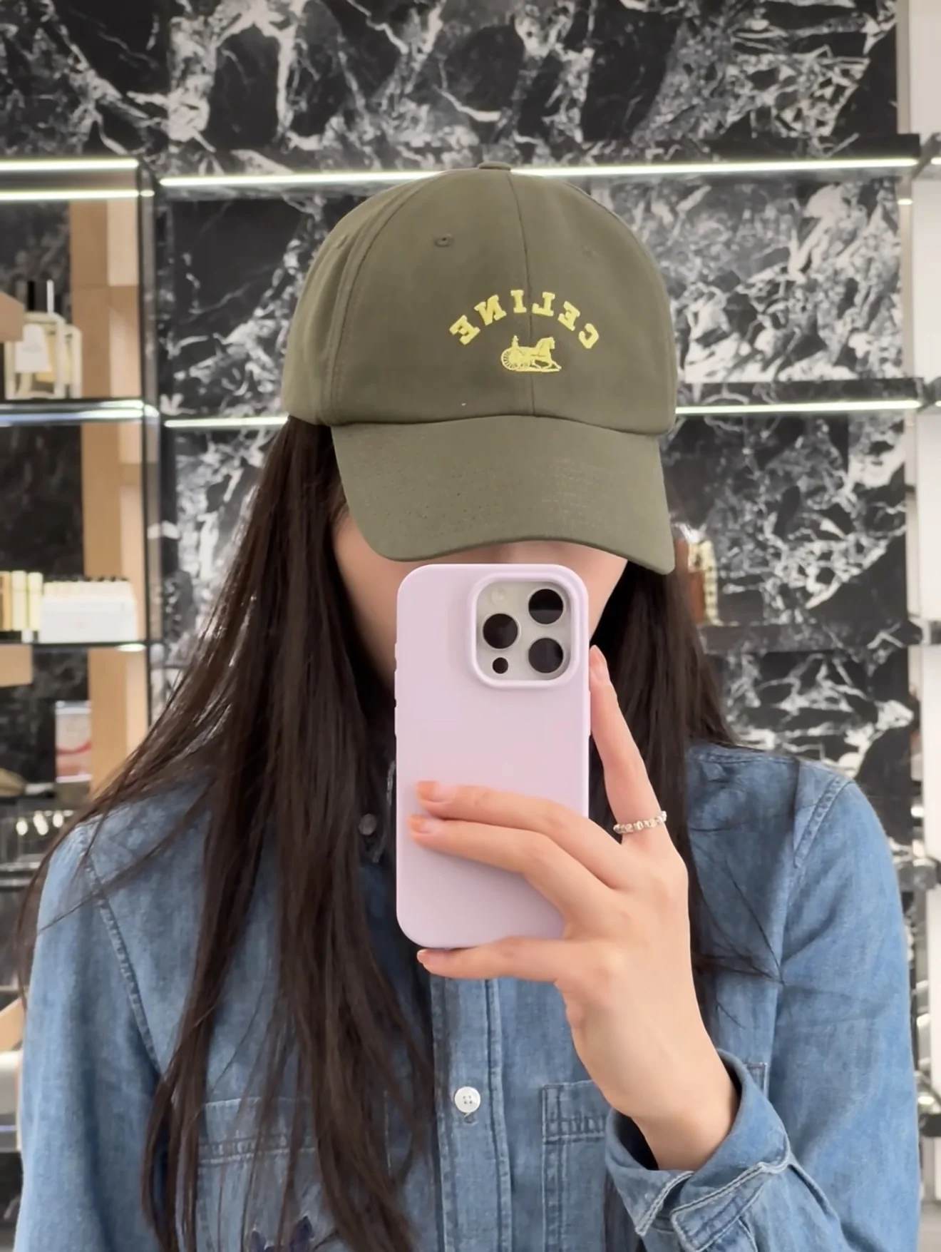 셀린느 레터링 베이스볼 모자 상세 이미지 1