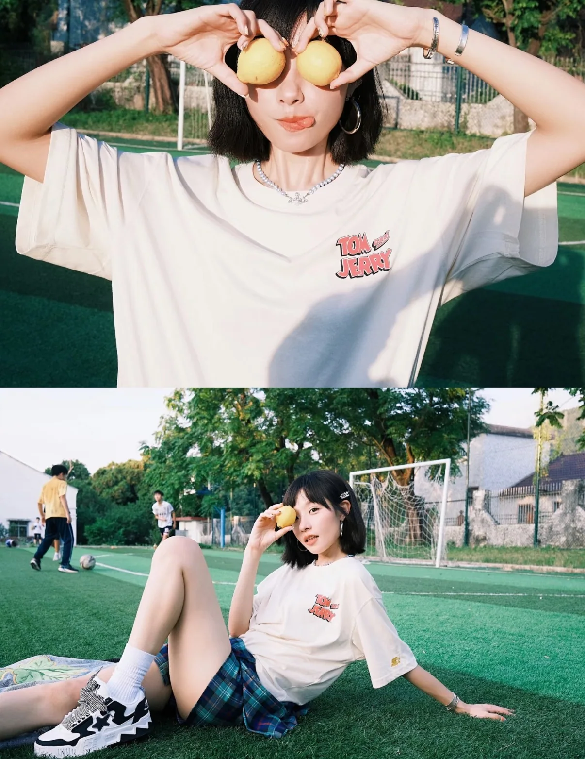 비비안웨스트우드 블루 크리스탈 큐빅 진주 목걸이 상세 이미지 9