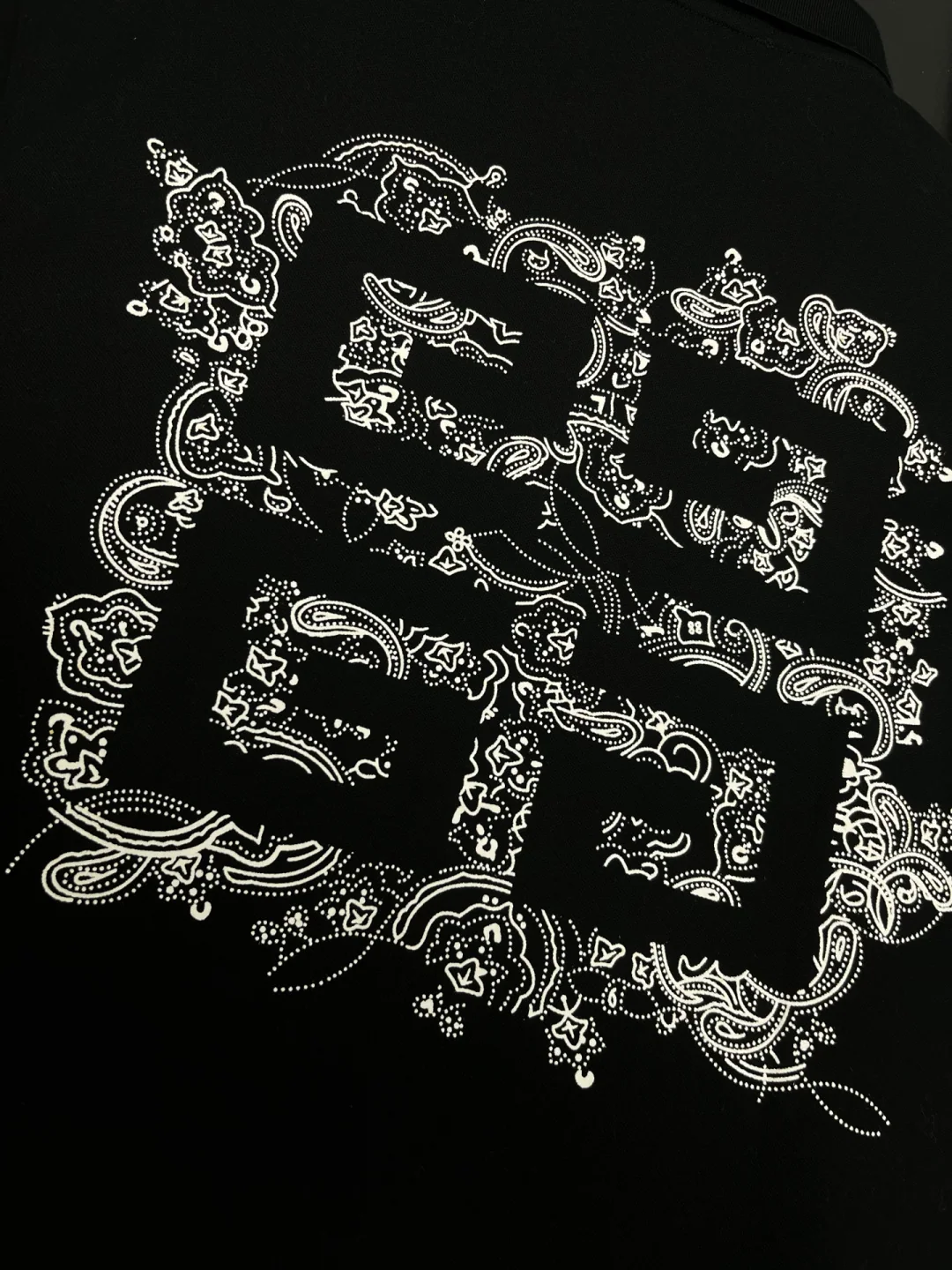 지방시 자수 프린트 폴로 반팔 티셔츠 상세 이미지 8