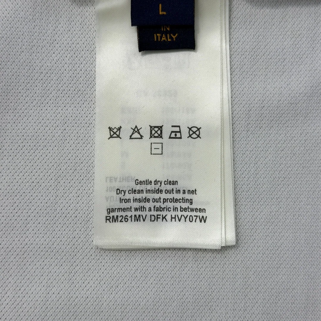 루이비통 LV 로고 코튼 반팔 폴로셔츠 상세 이미지 9
