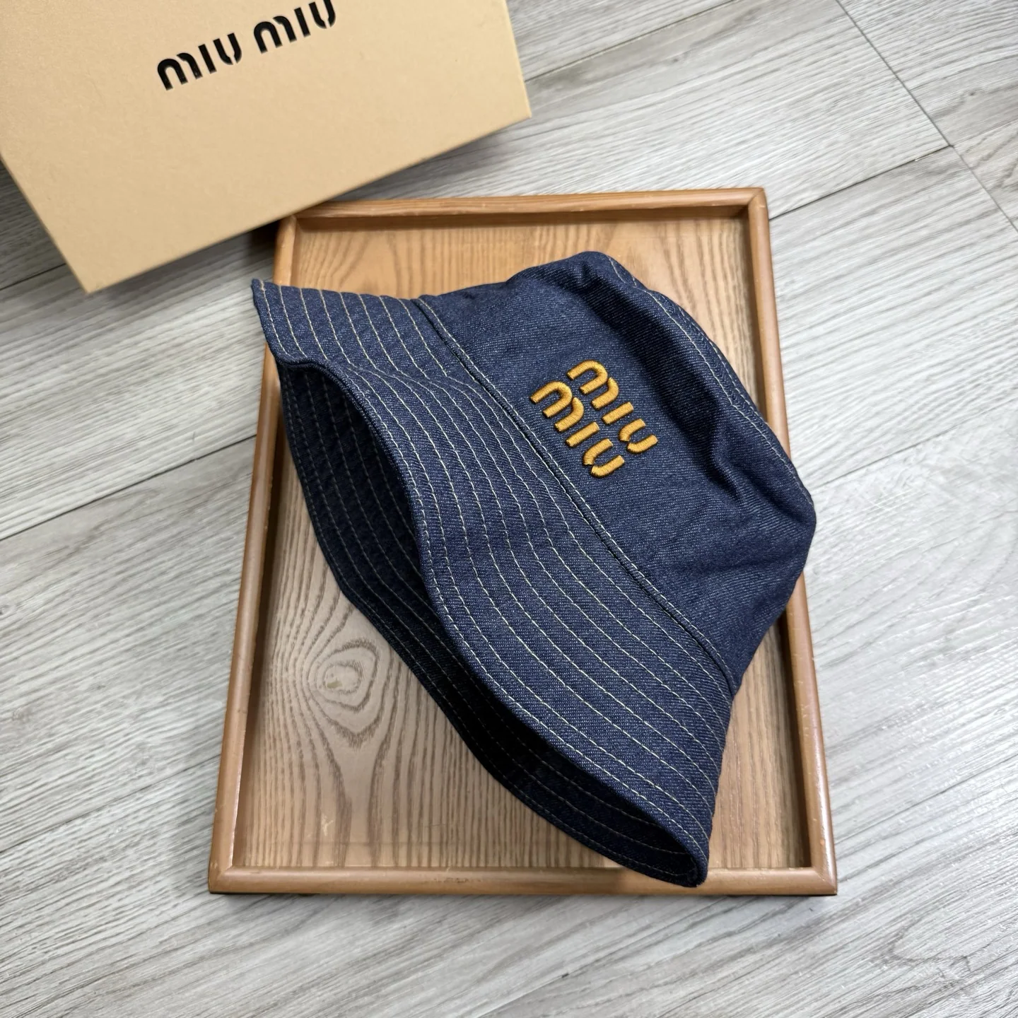 미우미우 썸머 버킷 햇 모자 상세 이미지 3